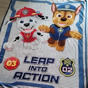 Nickelodeon Paw Patrol Blue and Red Kids Blanket
